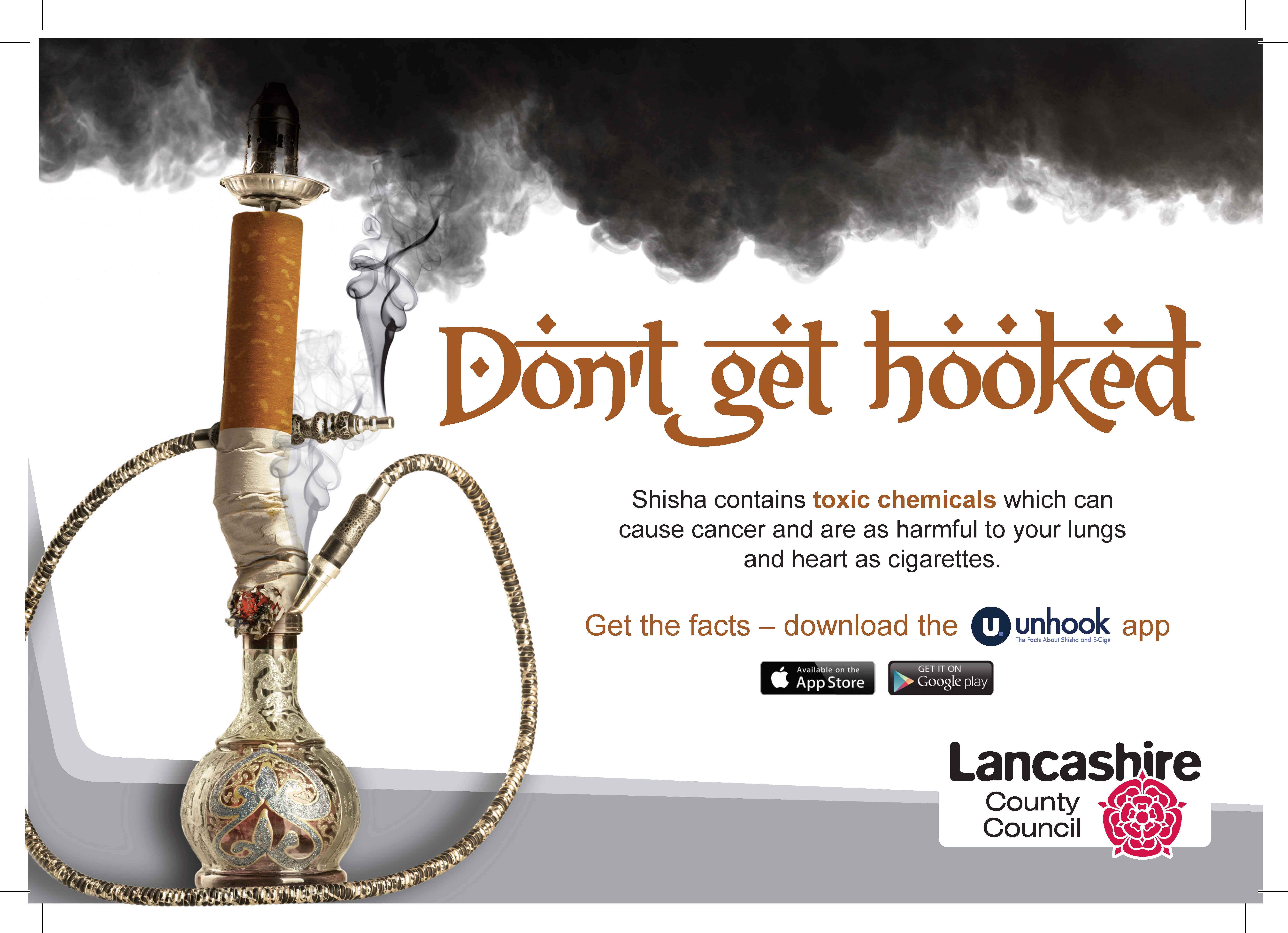 Shisha 'don't get hooked' campaign Lancashire County Council