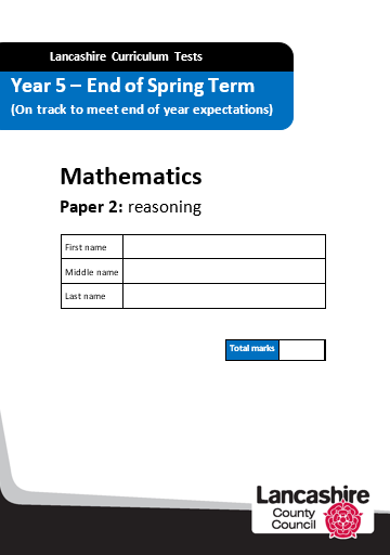 Lancashire Mathematics Assessment Tests - Key Stage 2 - Spring Term (PBL706)