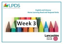 Home Learning Resources for Parents - English and Literacy - Week 3