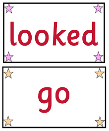Red Rose Tricky Word Cards - A6 (PBL053a)