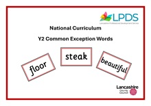National Curriculum Y2 Common Exception Words