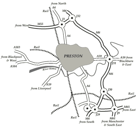 Lancashire Map