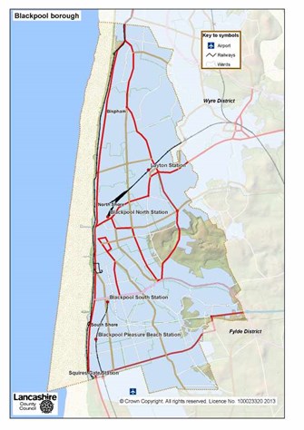 Map of Blackpool