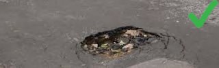 Pavement fault over 25mm deep