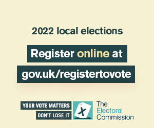 Register to vote in the 2022 local elections
