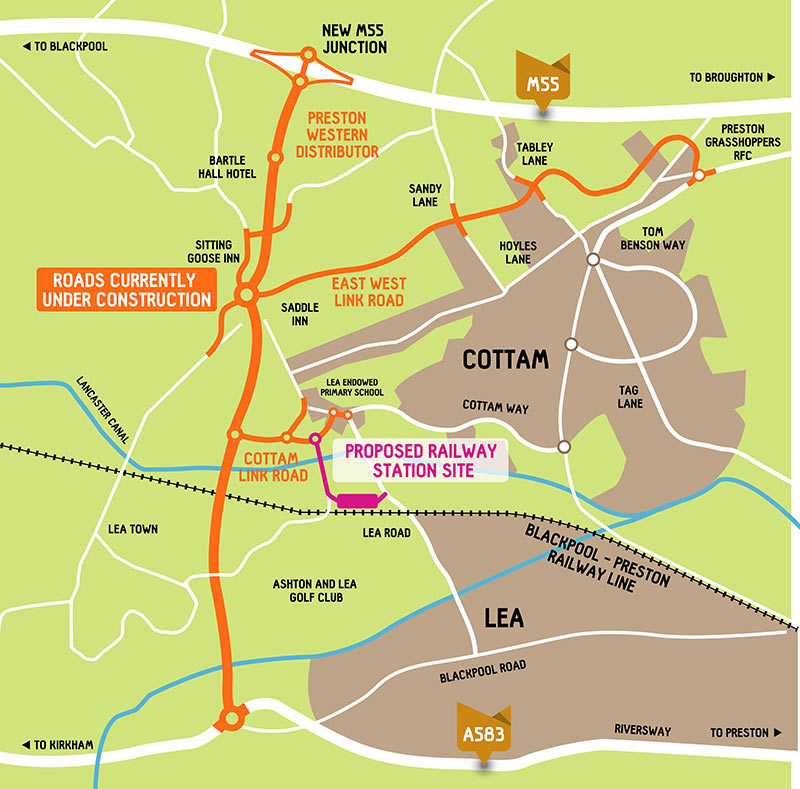 Cottam Parkway railway station Lancashire County Council
