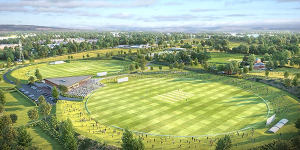  Arial view of the proposed cricket facilities