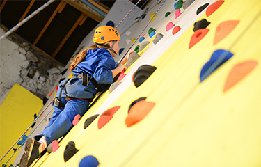 Borwick Hall indoor climbing wall