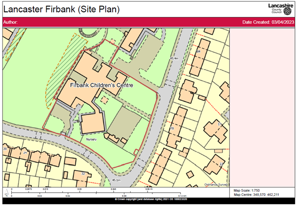 Firbank Children's Centre Site Plan