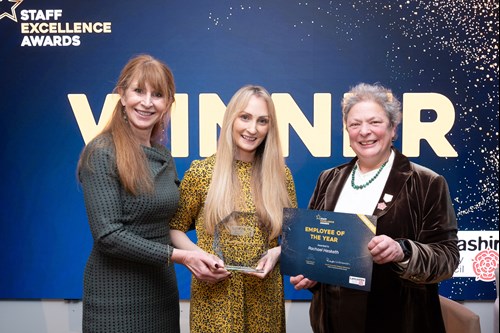 Photo of Angie Ridgwell, Rachael Hesketh and County Councillor Cosima Towneley