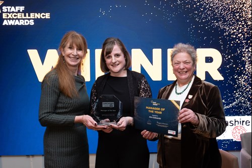 Photo of Angie Ridgwell, Ann Edwards and County Councillor Cosima Towneley