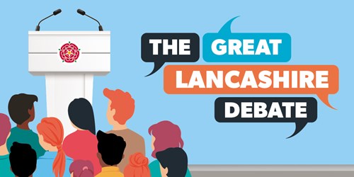 The Great Lancashire Debate graphic