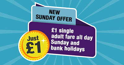 Reduced Sunday fares