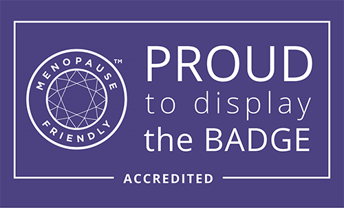 Menopause friendly accredited badge