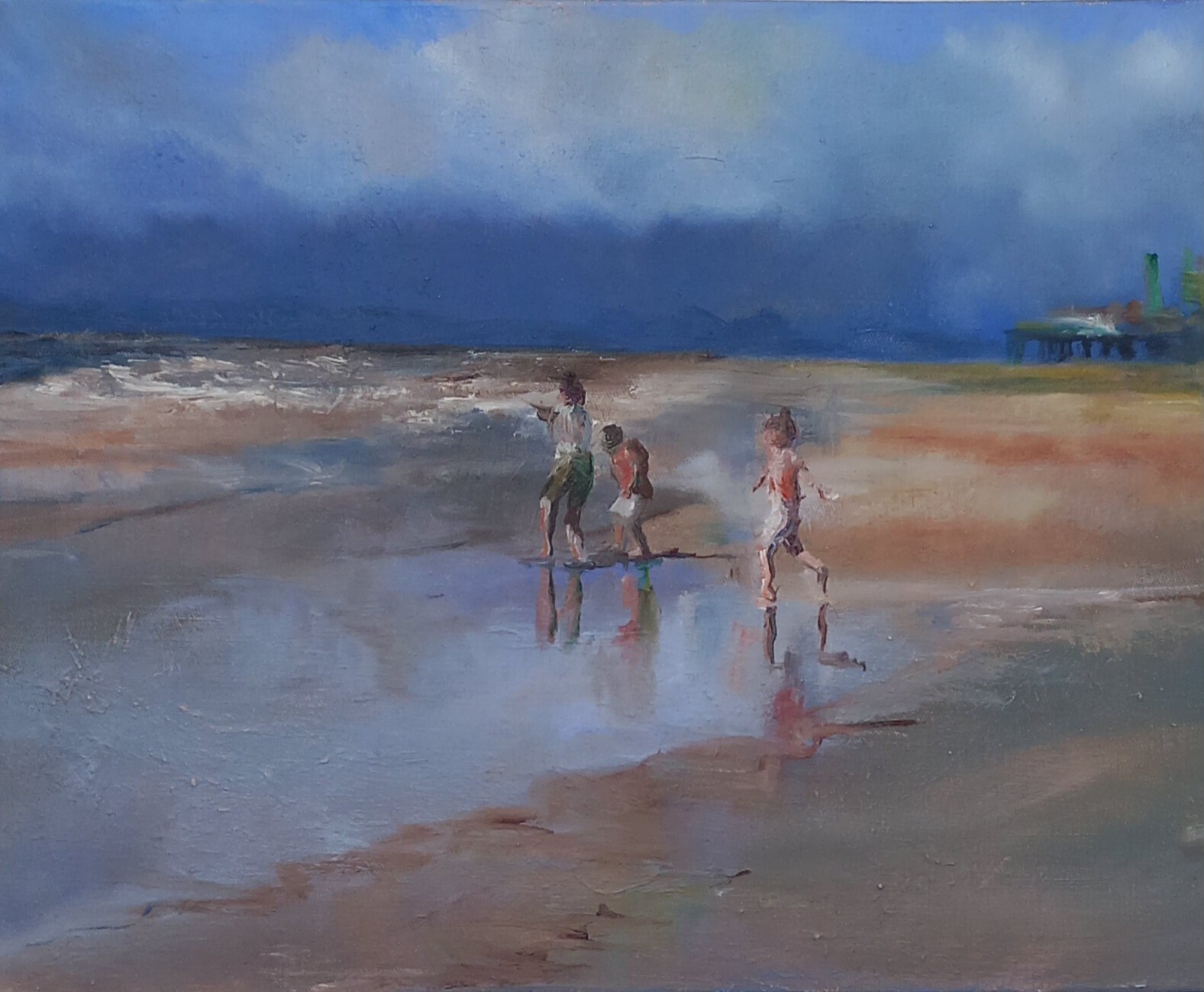 Spring tide on the Fylde Coast by Kathryn Ryan