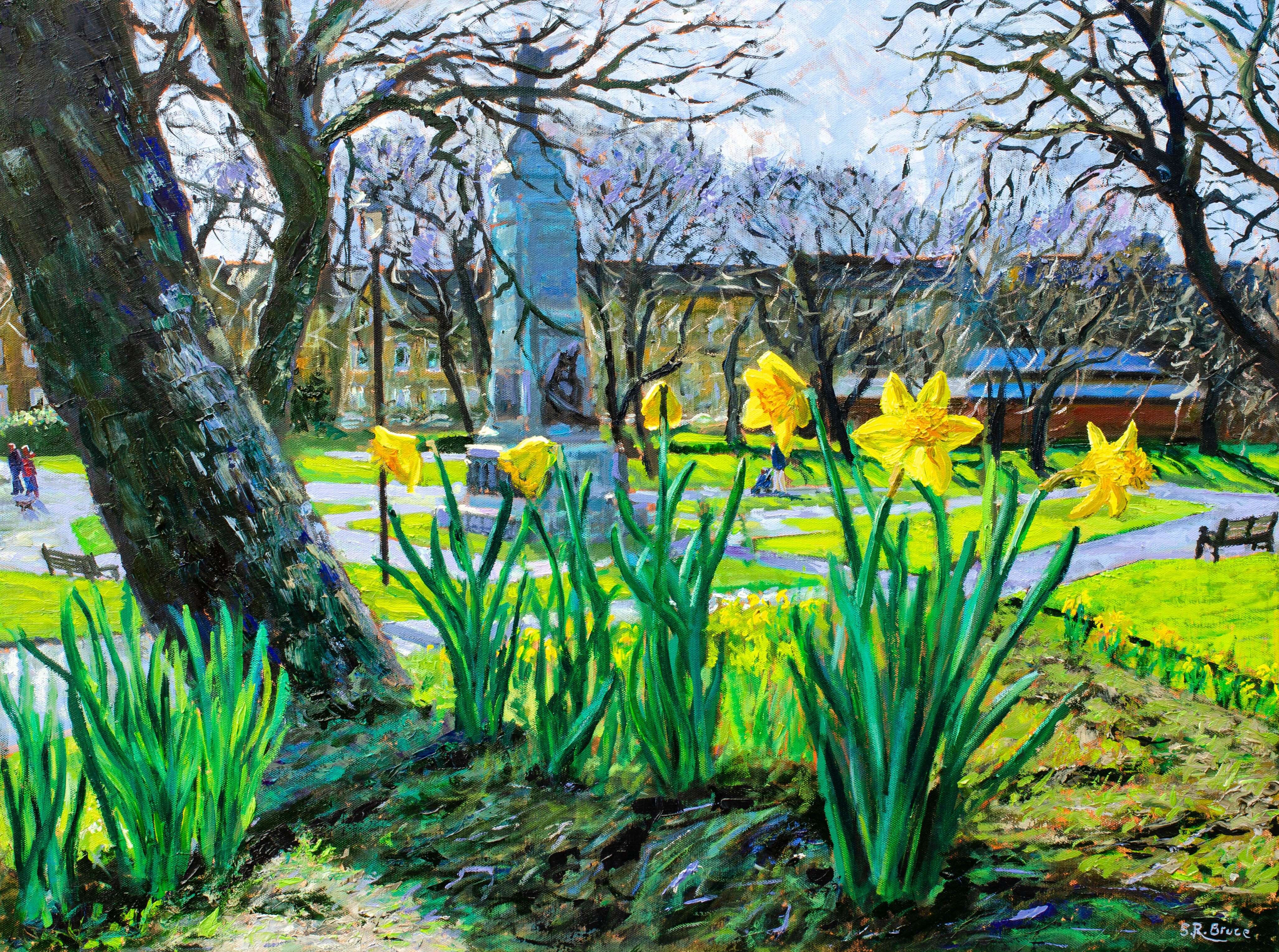 Springtime in Ashton Gardens, St Annes by Steven Robert Bruce