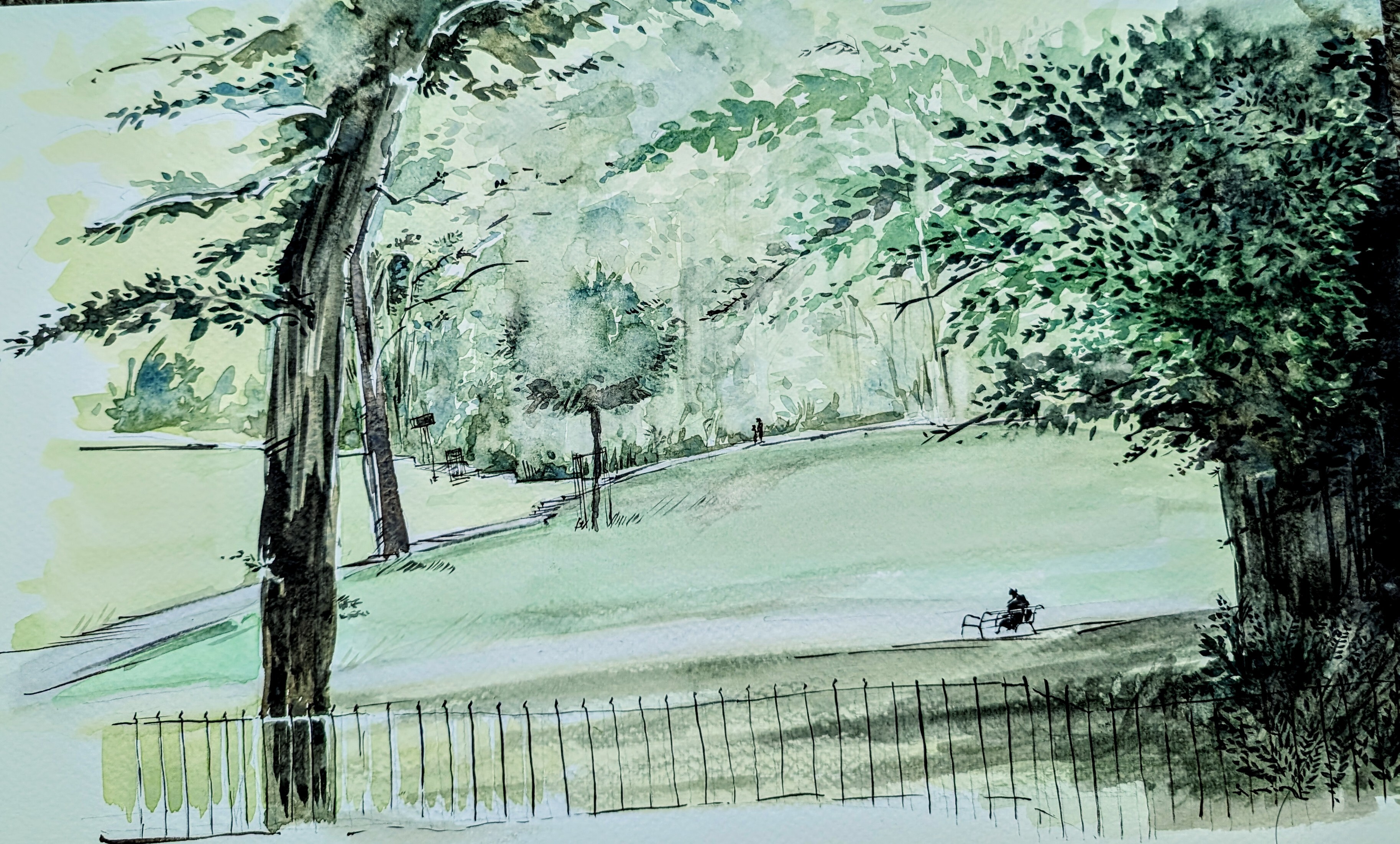 A Summer day at Winckley Square by Vidula Weerasinghe