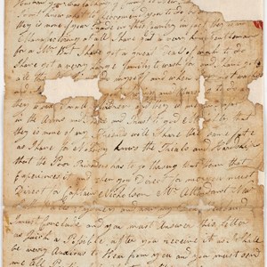 Mary Hindle Letter, 1827